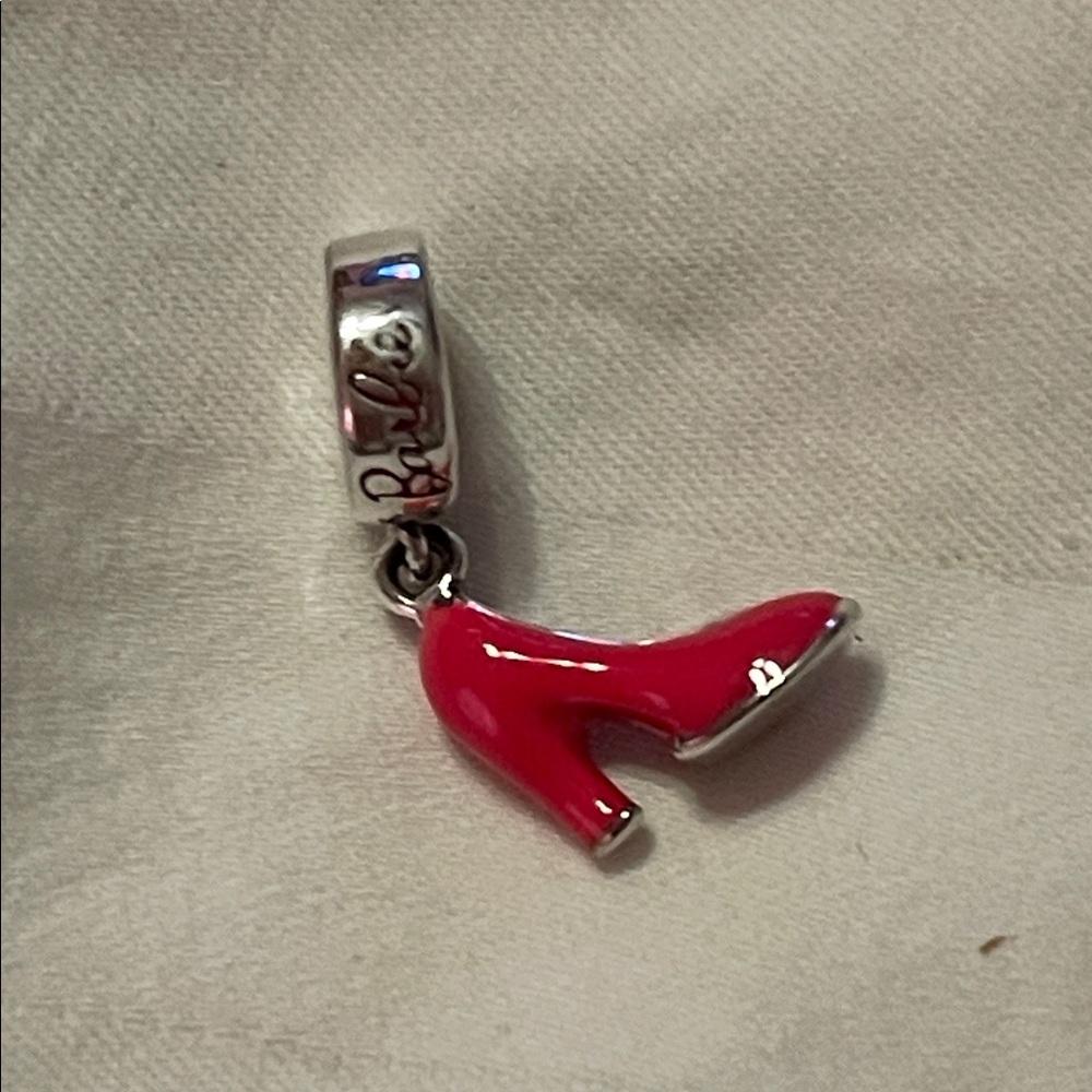 Pandora 925 Sterling Silver “Barbie” Pink High Heel Charm - Picture 3 of 5